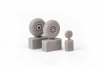 Eduard 672367 P-51D wheels oval tread EDUARD 1/72